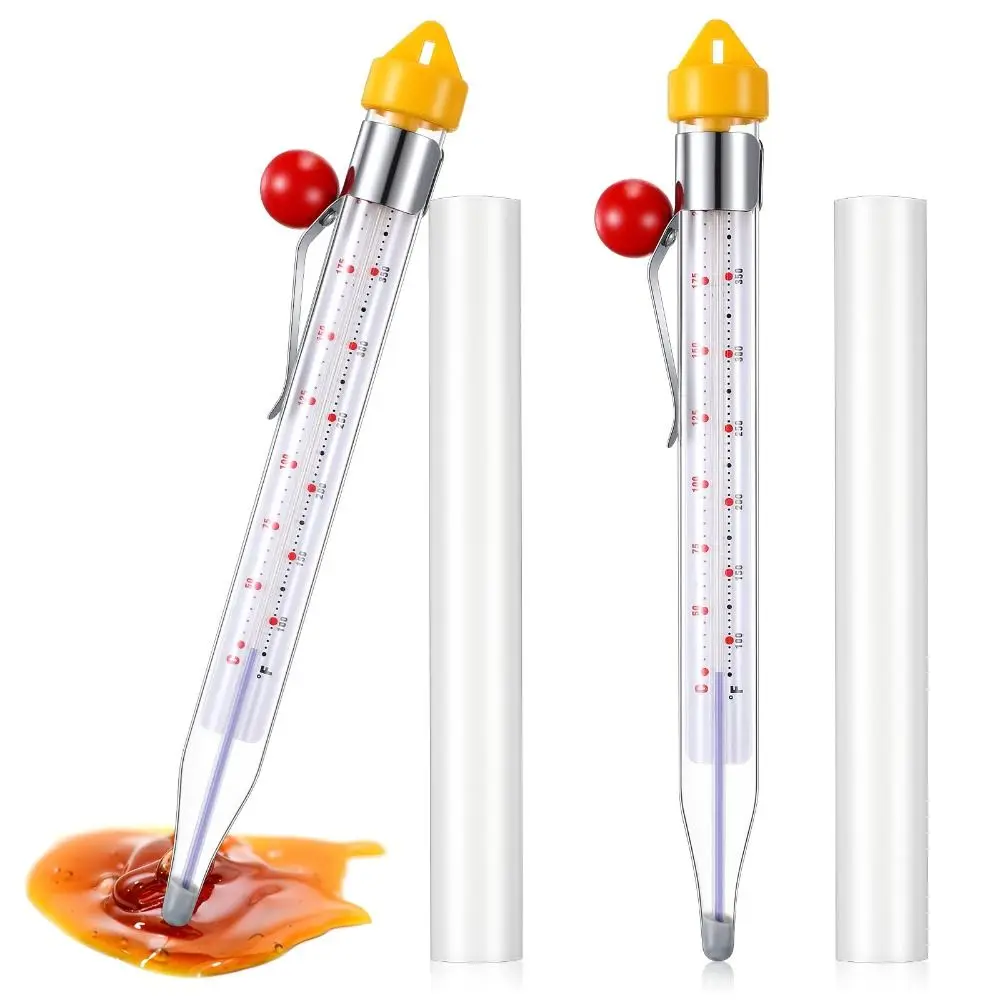 

50-200℃ Candy Thermometer Instant Read with Pot Clip Cooking Food Thermograph Safety with Protective Cover