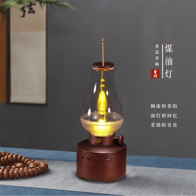 LED music reflux incense kerosene lamp USB outdoor speaker lighting ancient lamp