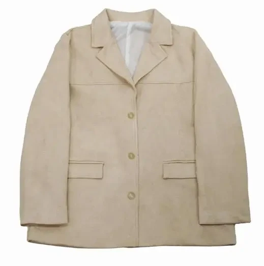 

Spring 2025 Women's Suit Coat Casual Temperament Retro Style Pocket Solid Color Long Sleeve Suit Women's New Style