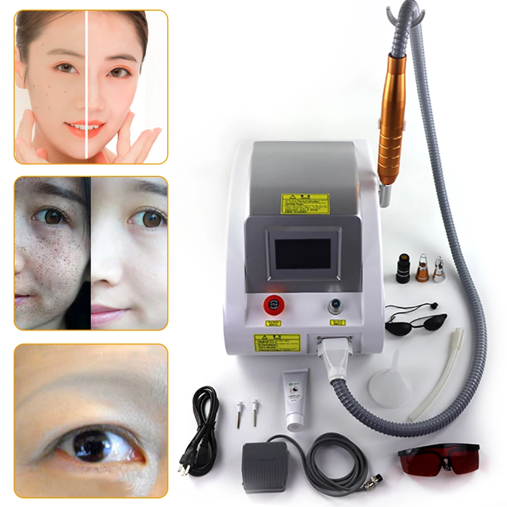 Hot Sale Nd Yag Laser Therapy Machine Tattoo Removal Machine Wrinkle Remover Peeling Carbon Beauty Salon Beauty 1000W