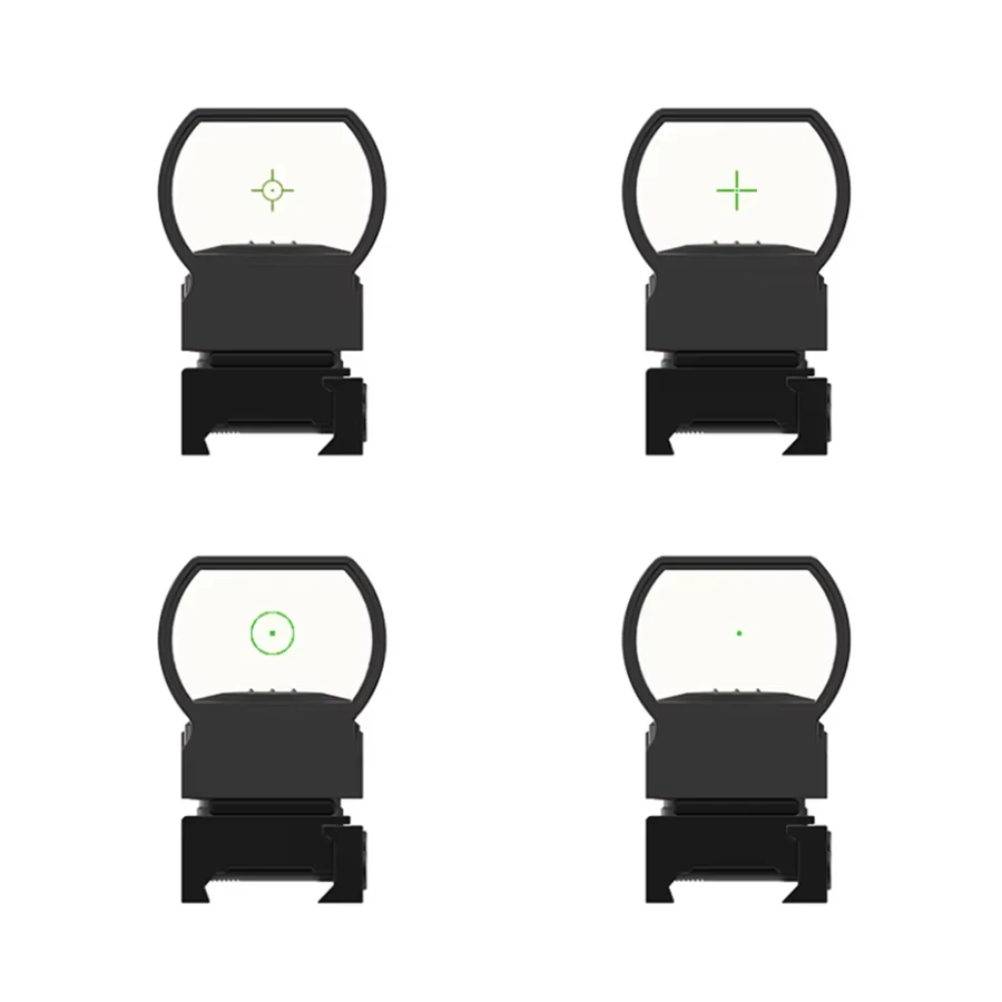 منظار VictOptics 1x22x33 بنقطة حمراء، أربعة أنواع من الشبكات، مصمم للعيارات والذخيرة الحقيقية، نمط تكتيكي