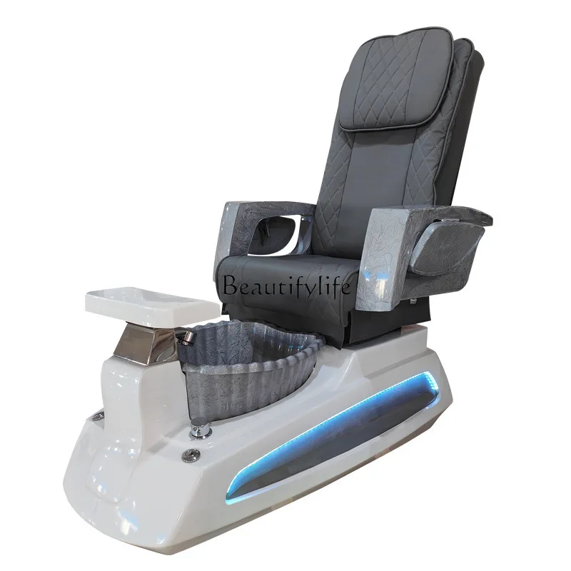 02*Manicure sofa, foot chair, eyelash and foot pattern embroidery bed, reclining chair