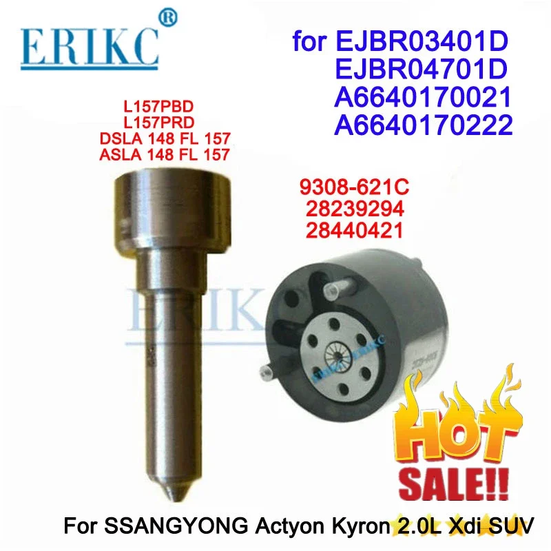 7135 650 Nozzle L157PRD Valve 9308-621C Repair Kits 7135-650 for Delphi SSANGYONG EJBR04701D EJBR03401D A6640170021 A6640170222