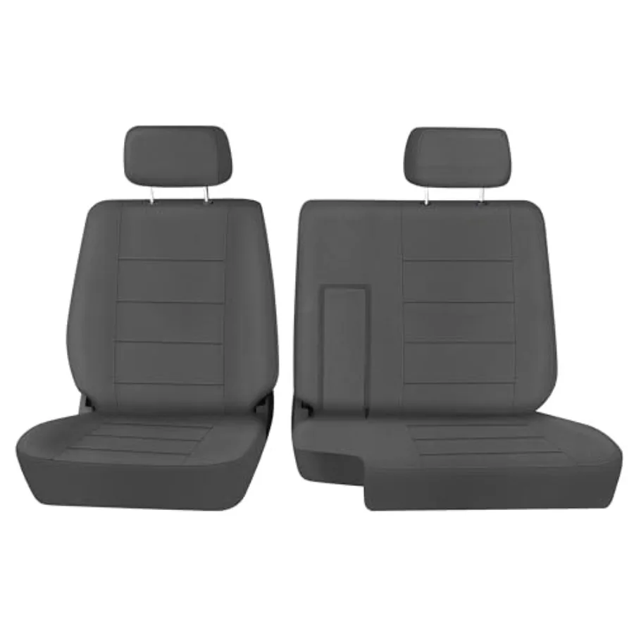 

Front Seat Covers Replace for 1989-1994 Toyota Pickup 60/40 Bench Seat with Armrest Seat, Knitted Fabric Composite Soft Foam Li