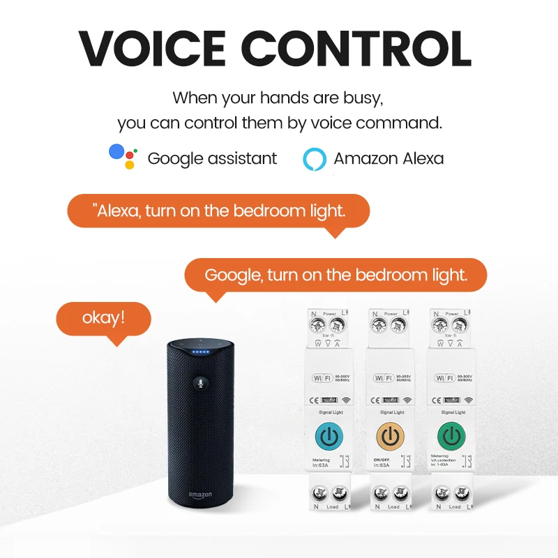 63A TUYA قطاع دارة ذكي أكثر من تحت الجهد حامي التحكم عن بعد حالة التتابع متعدد الوظائف متر مراقبة الطاقة #3