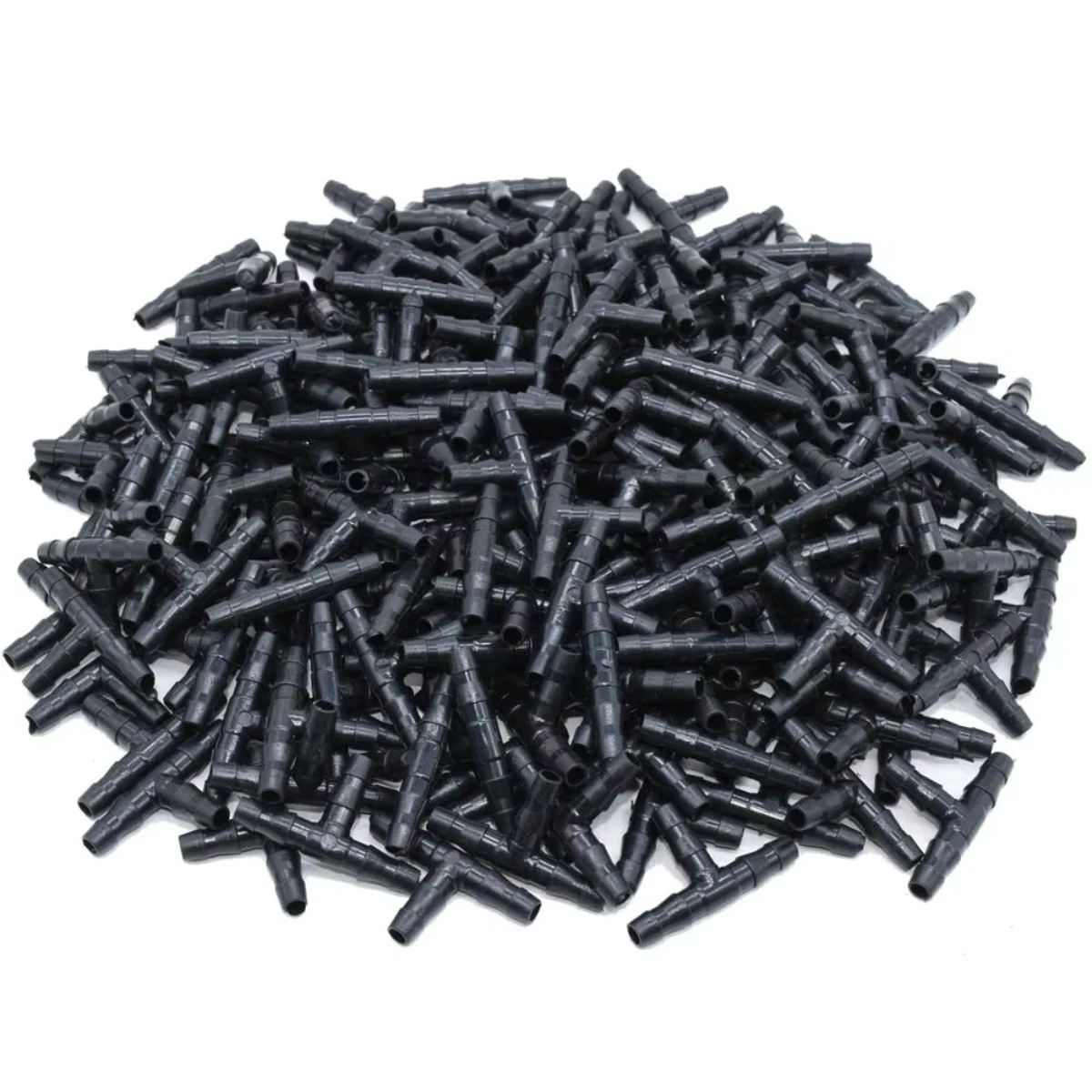 50PCS 4mm/7mm Pipe Hose Greenhouse 1/4 Inch Connector Joint Tee Drip Irrigation Dripper Watering Garden Tools