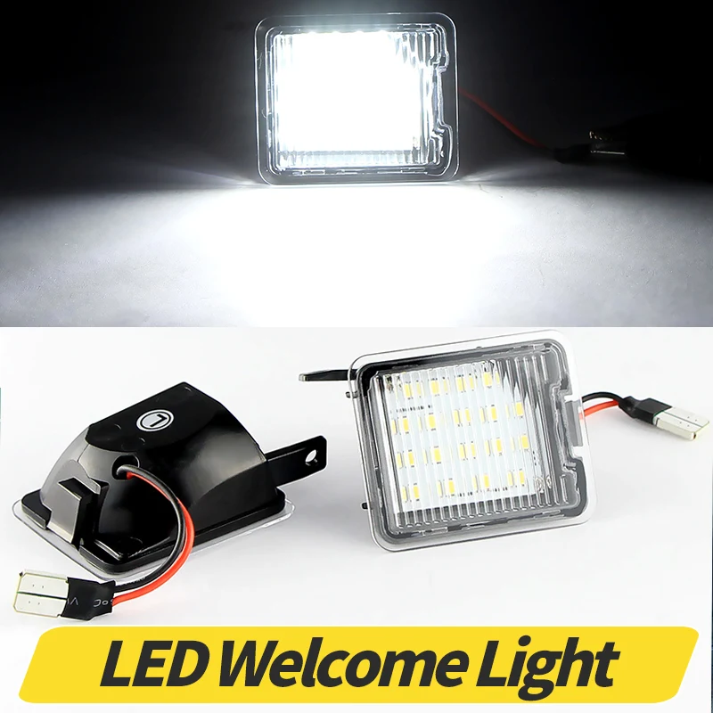 Car LED Under Side Mirror Puddle Lights For Ford Focus MK3 Escape Kuga MK1 2 Mondeo MK4 5 Galaxy WA6 C-Max S-Max Courtesy Lamps