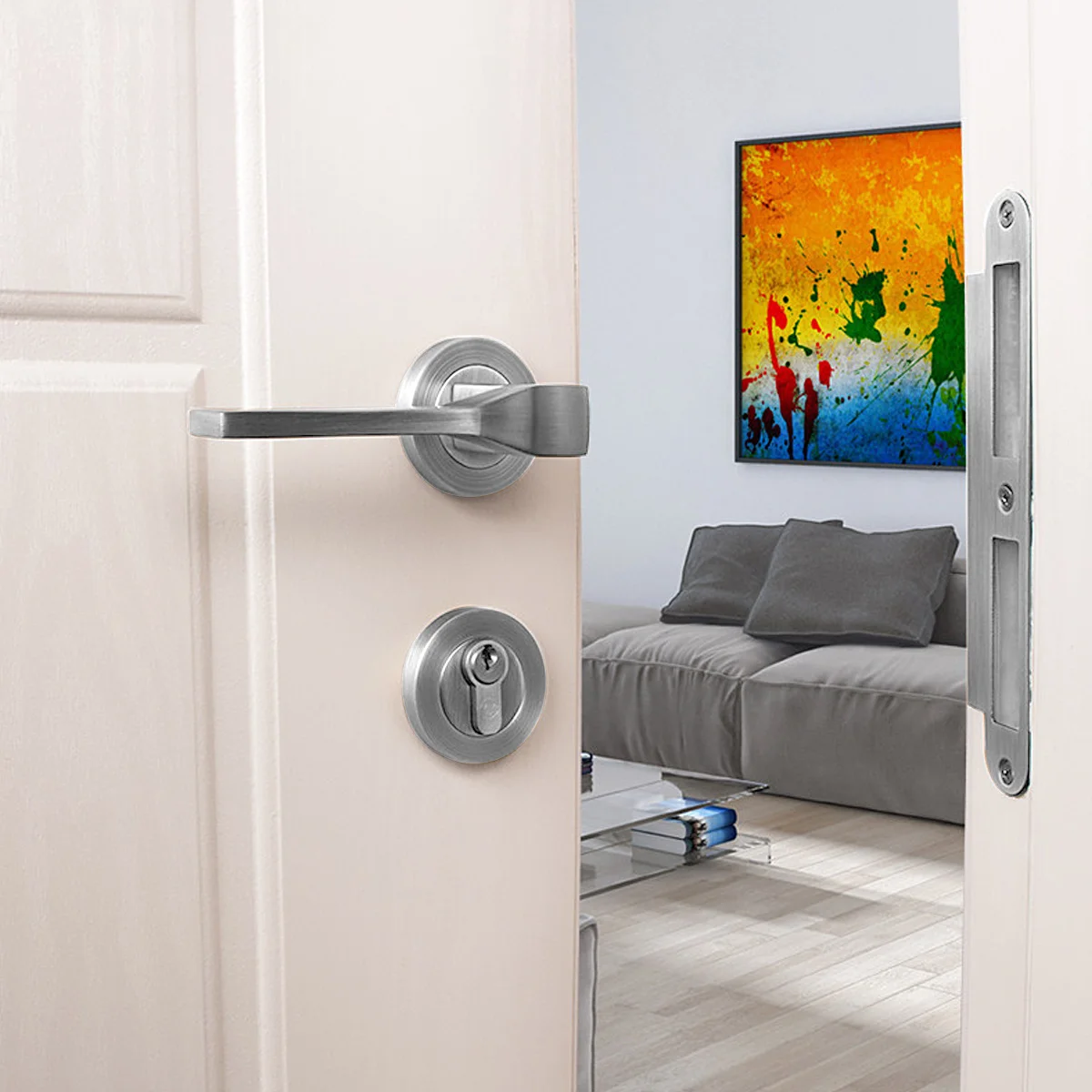 

Stainless Steel Door Lock Cover Keyhole Escutcheon For Rain Rust Protection Durable Door Striker Accessories Hardware