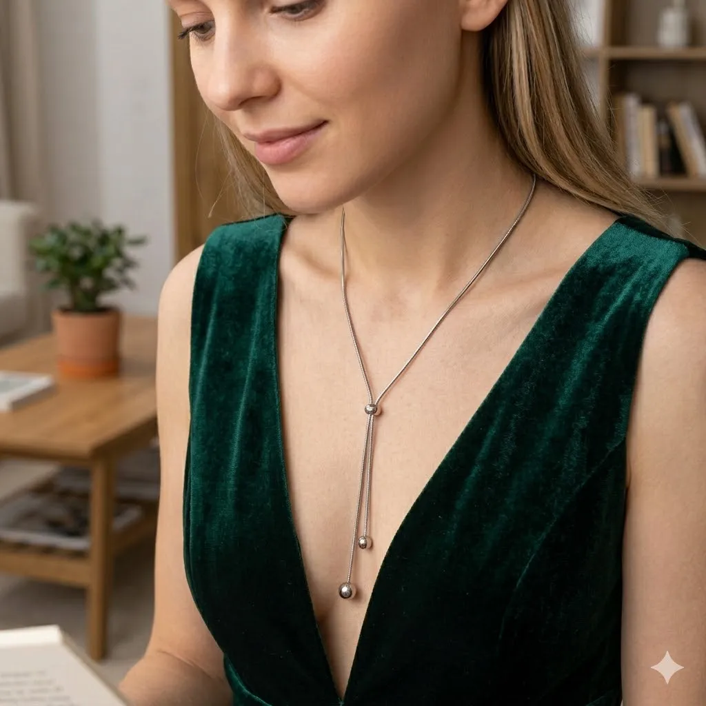St-Delan Metal Long Pull Necklaces for Women Luxury Elegant Gold Color Matte Snake Bone Chain Necklace Jewelry Accessories Gift
