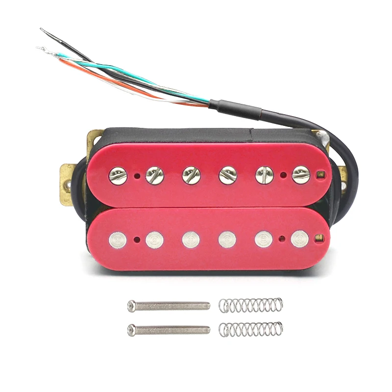 Humbucker Electric Guitar Pickup Coil Spliting Pickup Humbucker Dual Coill Pickup 4 Conduct Cable N-7.5K/B-15K Output Pink