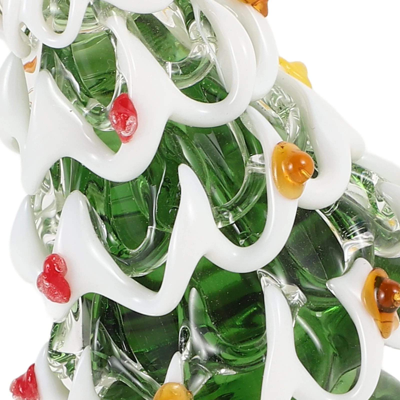 

Vintage Decor Glass Decorations Desktop Ornament Green Decorative Trees for Home