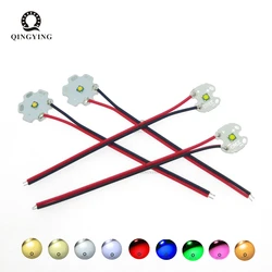 5 pz-10 pz 1W-3W 3535 LED diodi Pre-saldatura 10cm filo con 16mm 20mm PCB bianco rosso verde blu UV IR rosa perline lampada