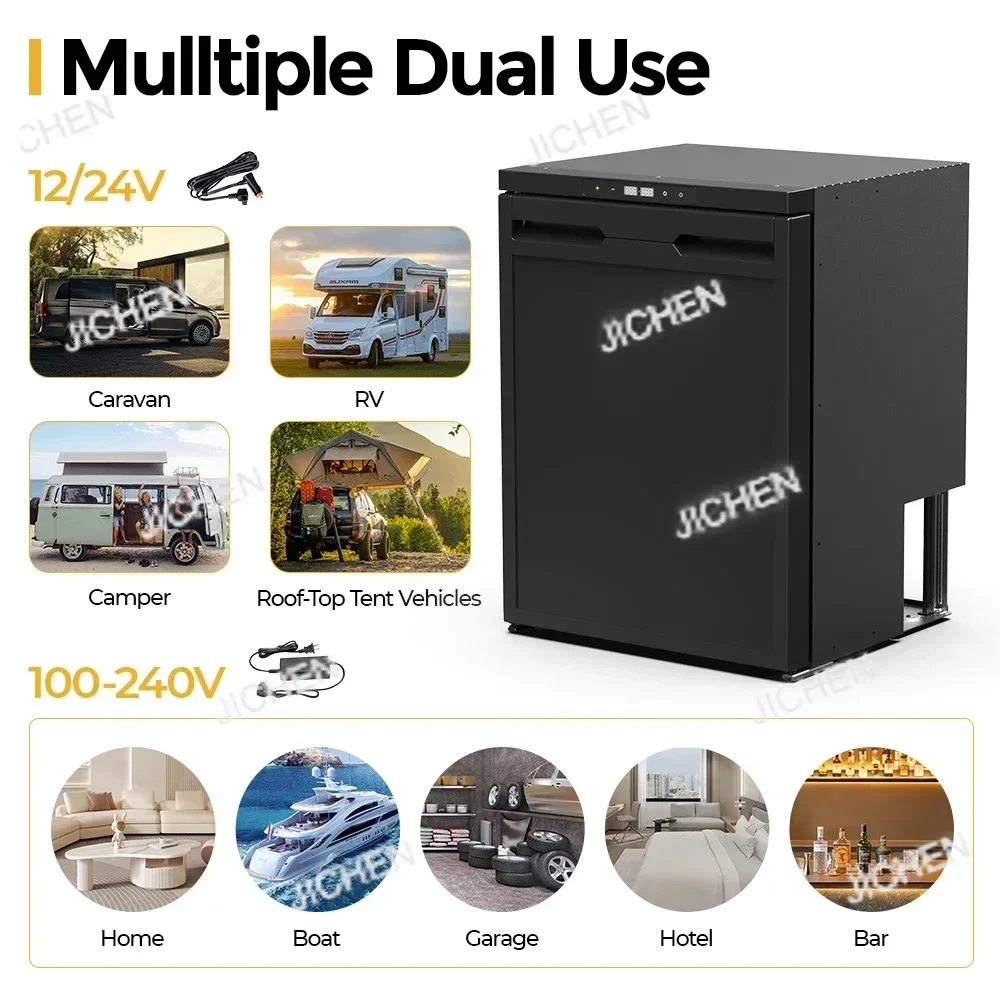 Электрический охладитель CR40, компрессорный холодильник для автомобиля, 12 В, автомобильный холодильник, автомобильный домашний портативный холодильник двойного назначения с морозильной камерой