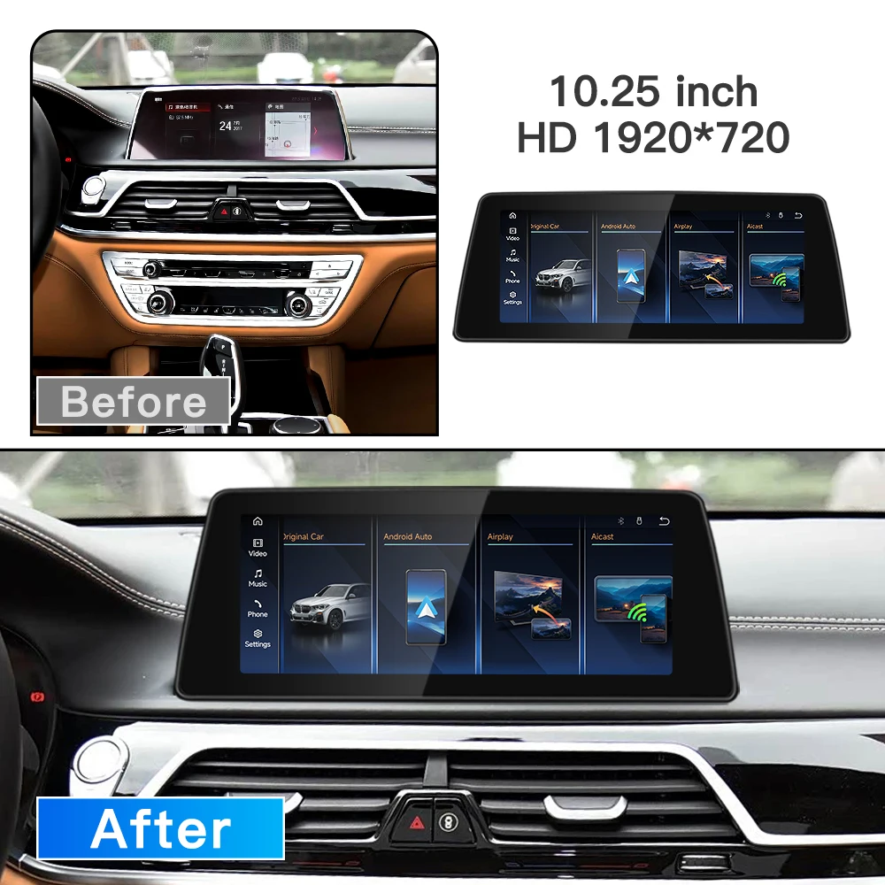 stwei 2026 Linux EVO System 10.25 12.3 12.8inch Thin screen For BMW 7 Series G11 G12 Wireless CarPlay Auto Car Video Players