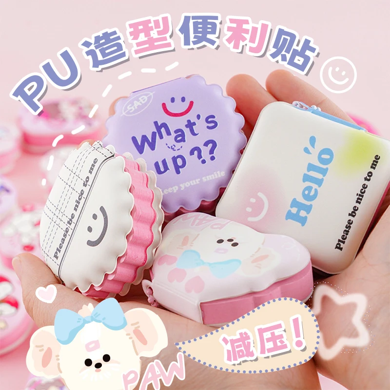 cute pocket sticky note memo pads small notebook pad kawaii sticky note suprimentos para escritorio e escola 01