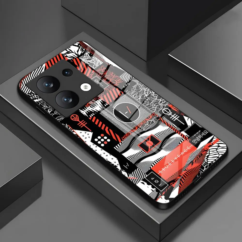 T-Twenty One P-Pilots Phone Case for xiami 14 13 12 11 pro 12T 12X Note X5 X6 M6 F5 F6 POCO Ultra Glass Design Cover