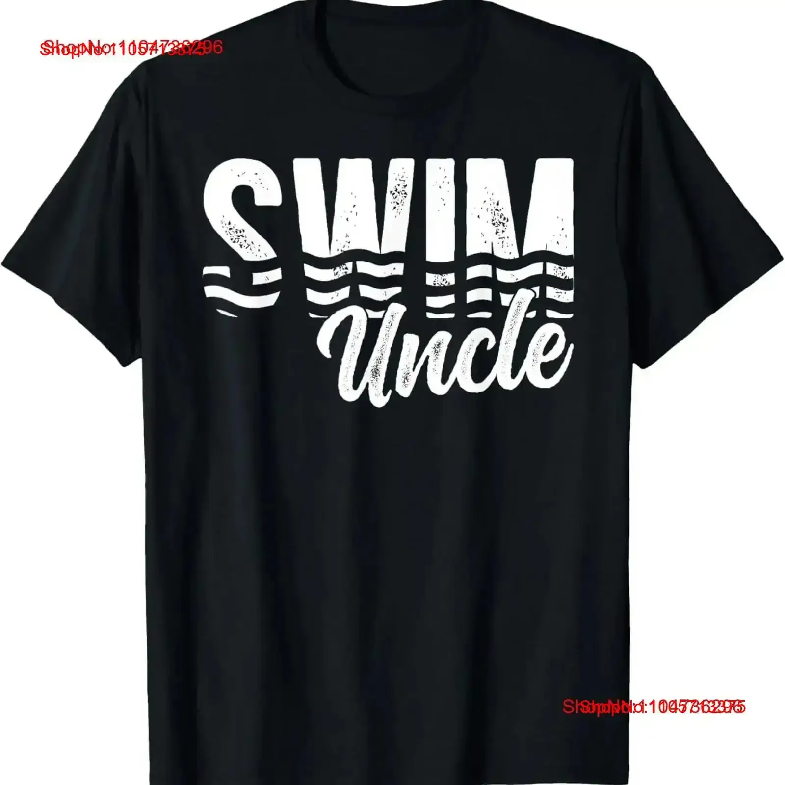 Swim Uncle Of A Swimmer Swimming T Shirt vintage Washed Top For Everyday Wear Soft Slightly homme streetwear Breathable Stylish