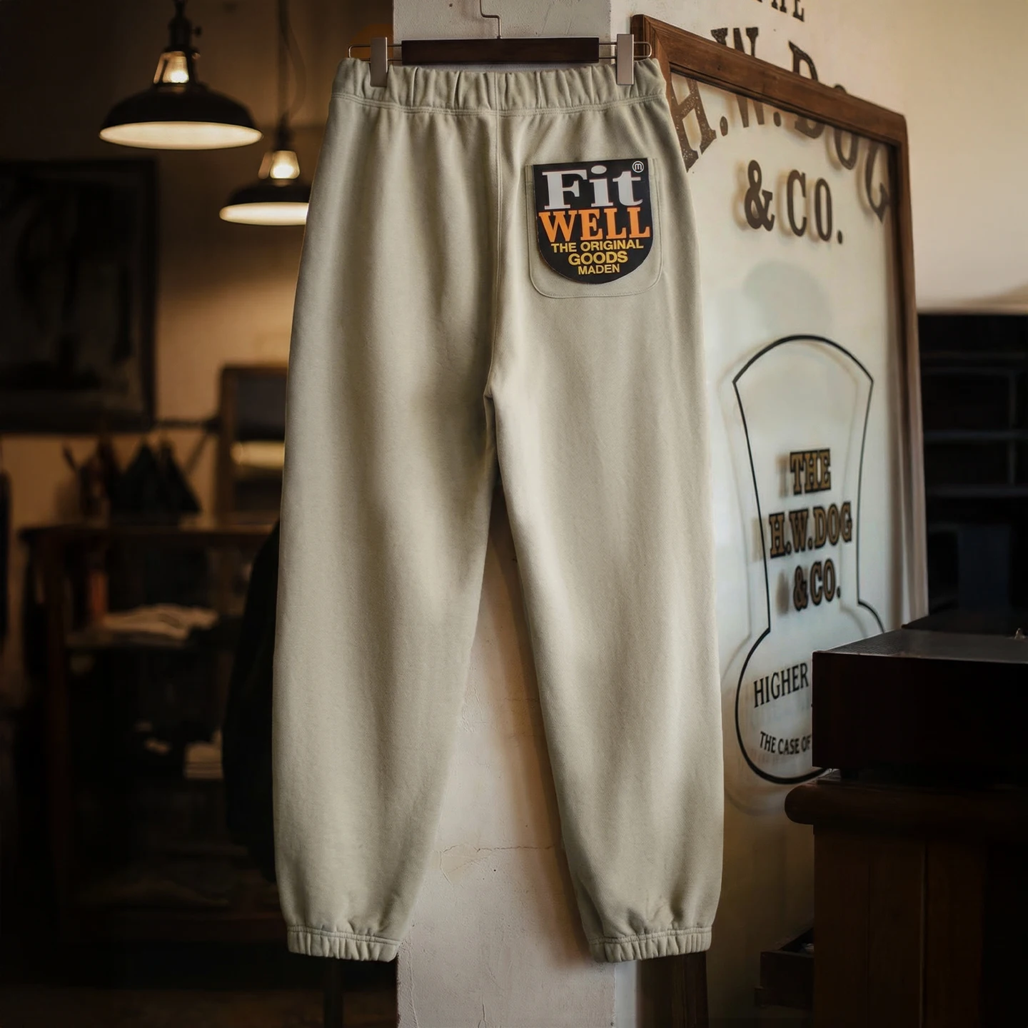 

Maden Vintage Men's Color Block Sweatpants Joggers Drawstring Waist Elastic Cuffs Trousers Sporty Casual Pants for Spring Autumn