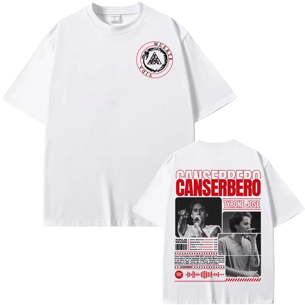 تي شيرت Canserbero الصيفي لعام 2025، ما تحتاج إلى تي شيرت Love Muerte، تي شيرت قطني كاجوال، وقميص فضفاض عصري
