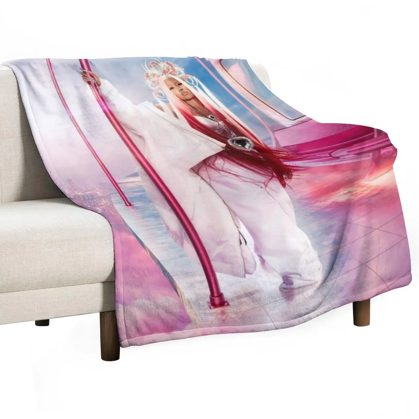 

Nicki Minaj Pink Friday 2 Throw Blanket Thin Soft Blanket for Summer Night Sleeping
