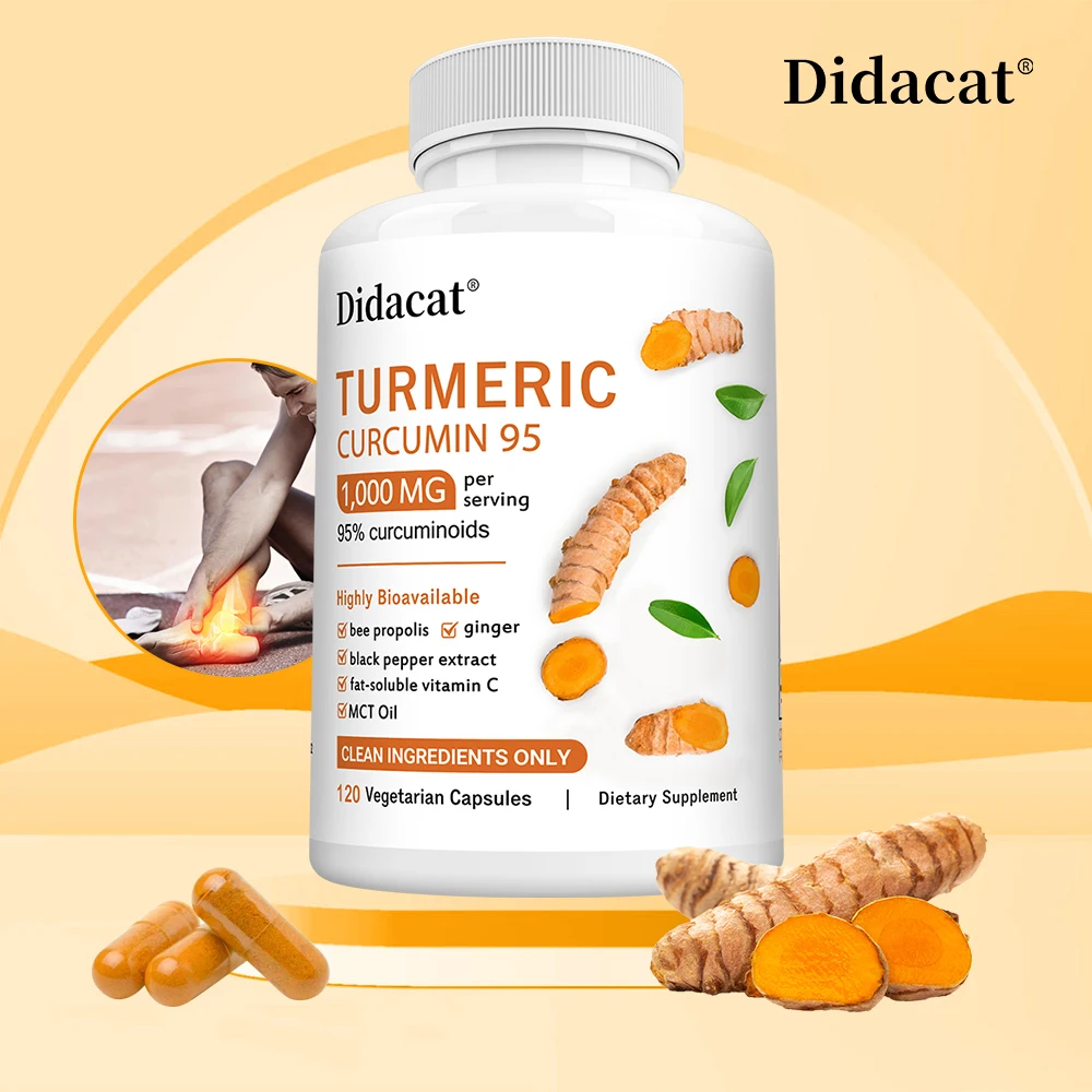 Extra Strength Turmeric Curcumin with Black Pepper, Supports Healthy Inflammation Response, Joint Flexibility & Immune Support