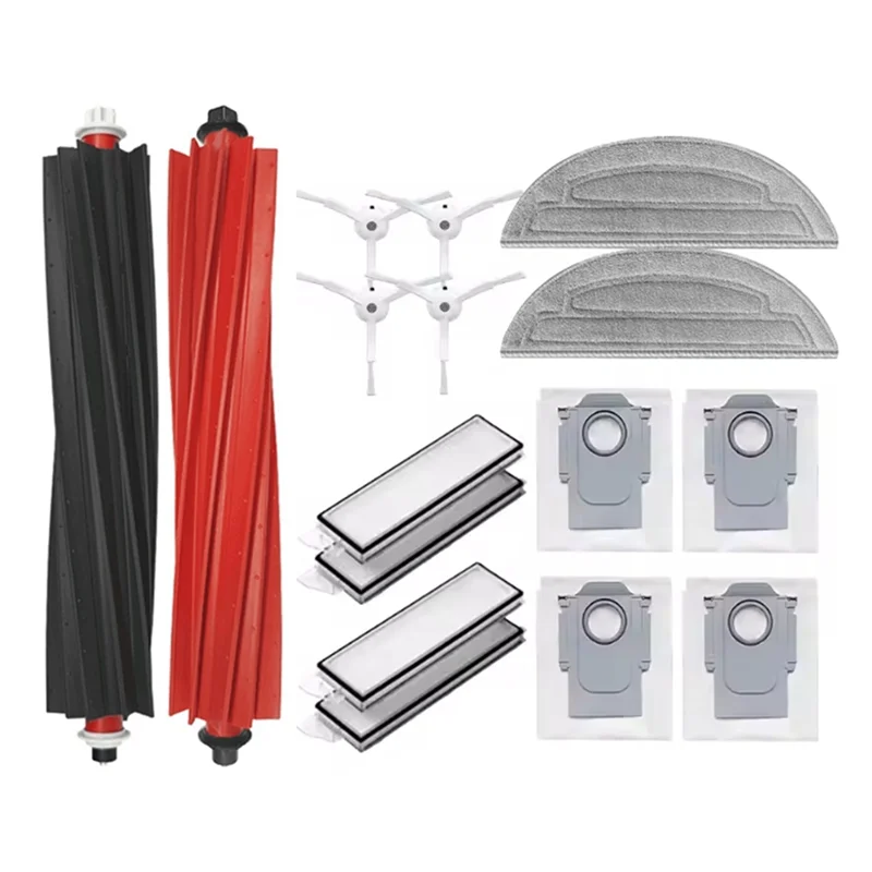 A24P stofzuiger vervangende onderdelenset voor Roborock S8 Maxv Ultra-16PCS inclusief borstel, stofzak, filter, dweildoek