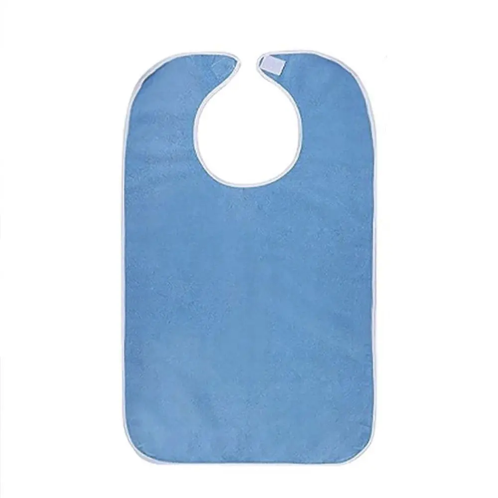 

Adjustable Adult Bibs Washable Stain Resistant Senior Citizens Bibs Thicked Anti-oil Rice Pocket Bib Elderly Men And Women