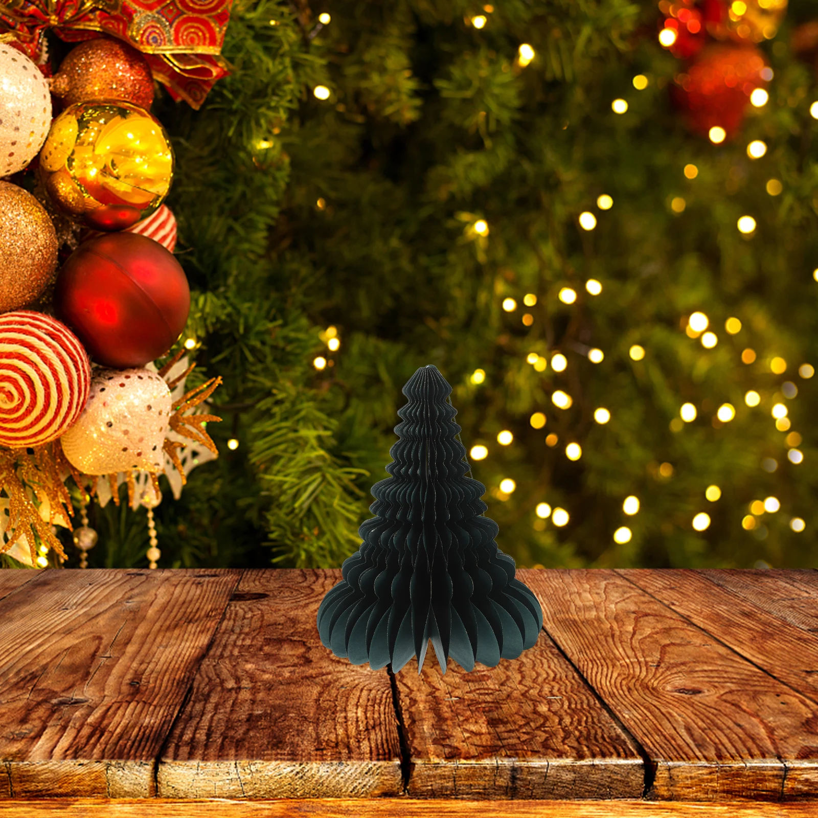 

Honeycomb Xmas Tree Paper Festive Style Home Users Business Owners Christmas Celebration Decor