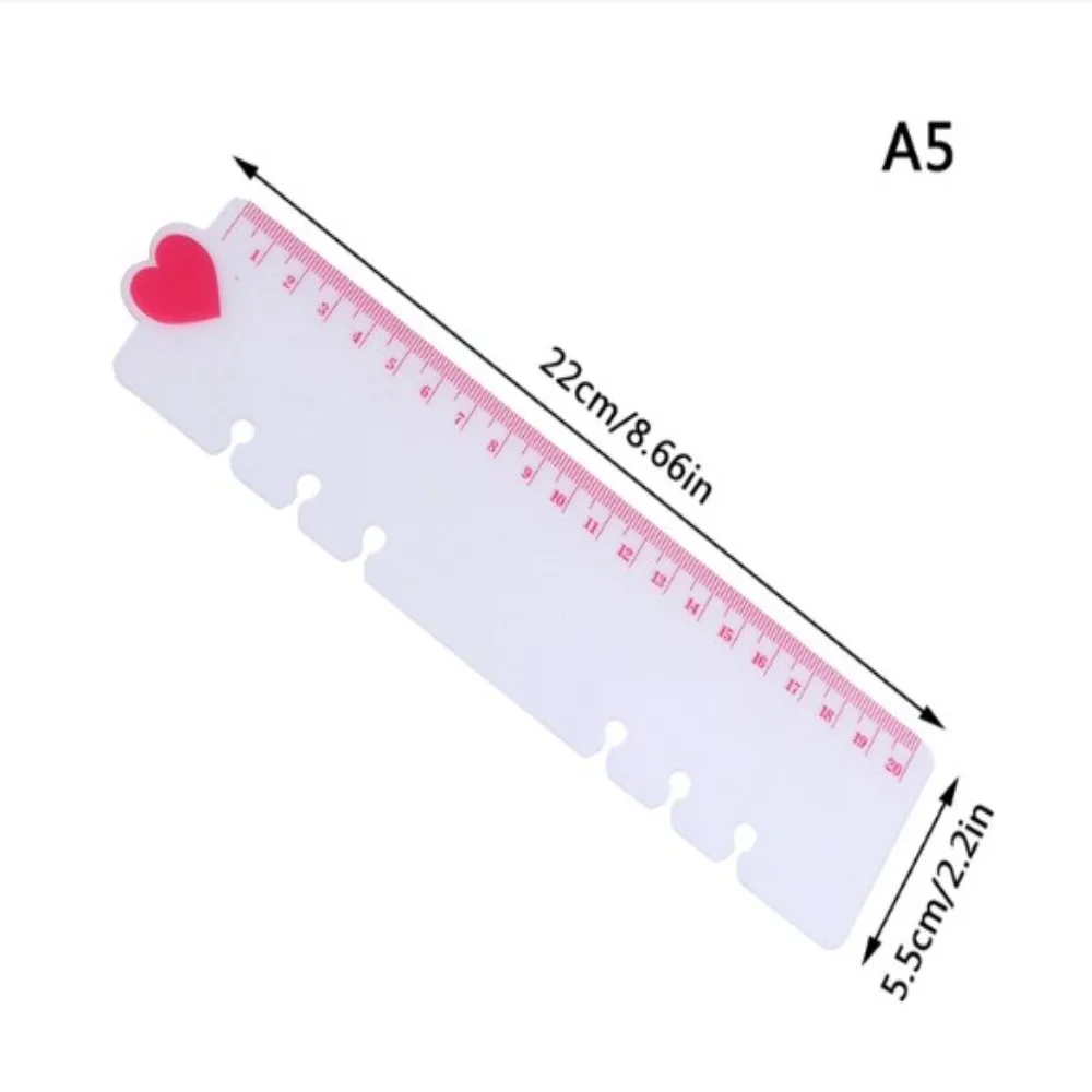 플라스틱 느슨한 잎 손 레저 눈금자 부드러운 내마모성 측정 눈금자, 반투명 질감 투명 체중계 책갈피, 학생 눈금자