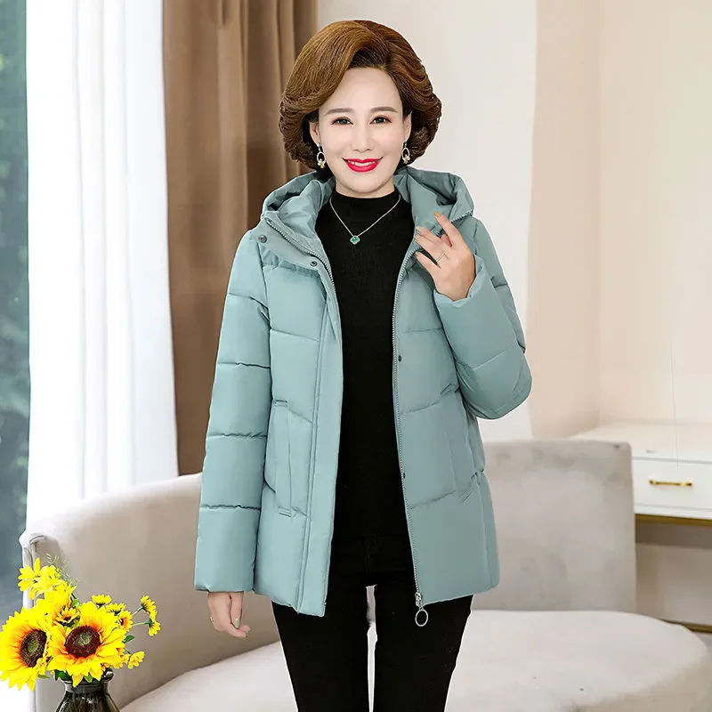 

Winter New Chic Short Down Cotton-Padded Jacket Women's Overcoat Loose Casual Plus Size 6XL Thicke Cotton Coat Warm Hooded Parka