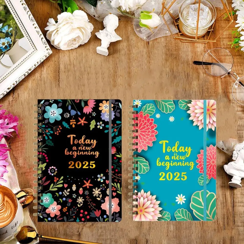 English A5 Agenda Book To Do List 12 Months 2025 Schedule Planner Notepad Academic Weekly Agenda Taking Notes Diary Writing Pads view 5