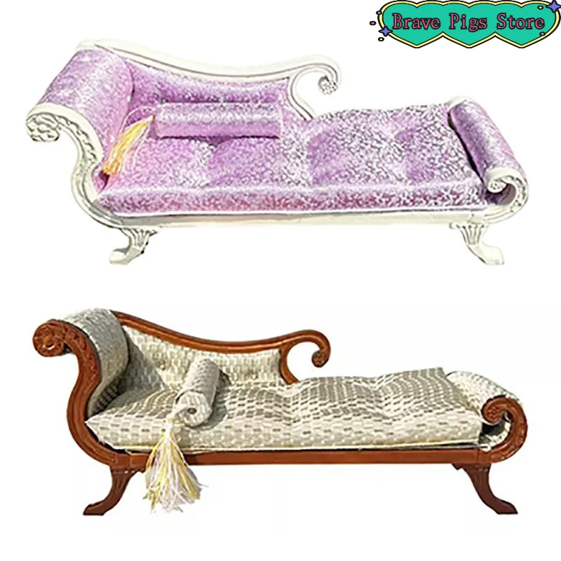 

1/12 имитация дивана, модель с откидной спинкой, миниатюрный красивый диван, мебельный декор, домашняя ролевая игрушка