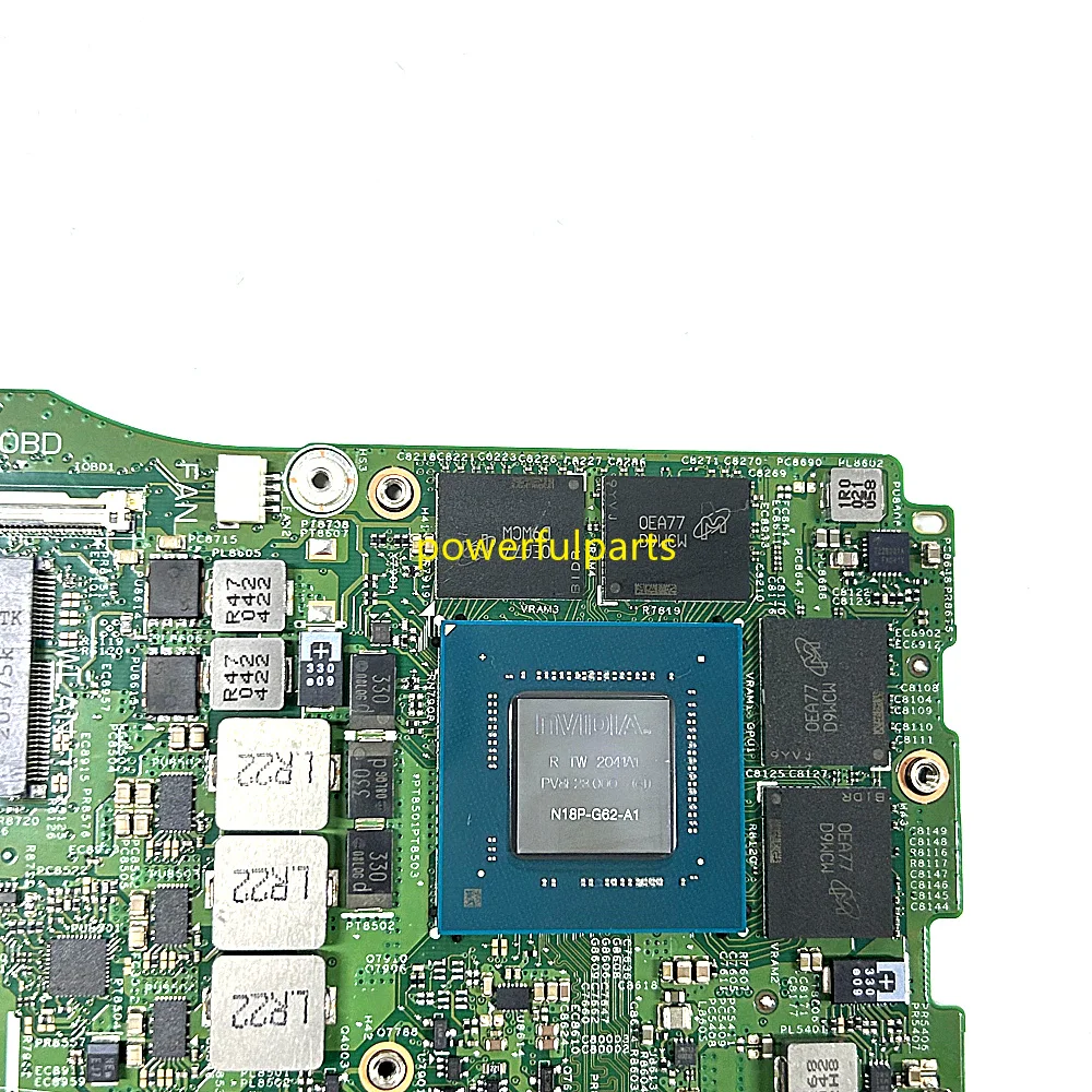 Placa-mãe para Dell Inspiron, 7500, 7501, 19711-1, 0K5HK9, i7-10750H CPU, 8 GB de RAM, GTX1650TI, funcionando bem