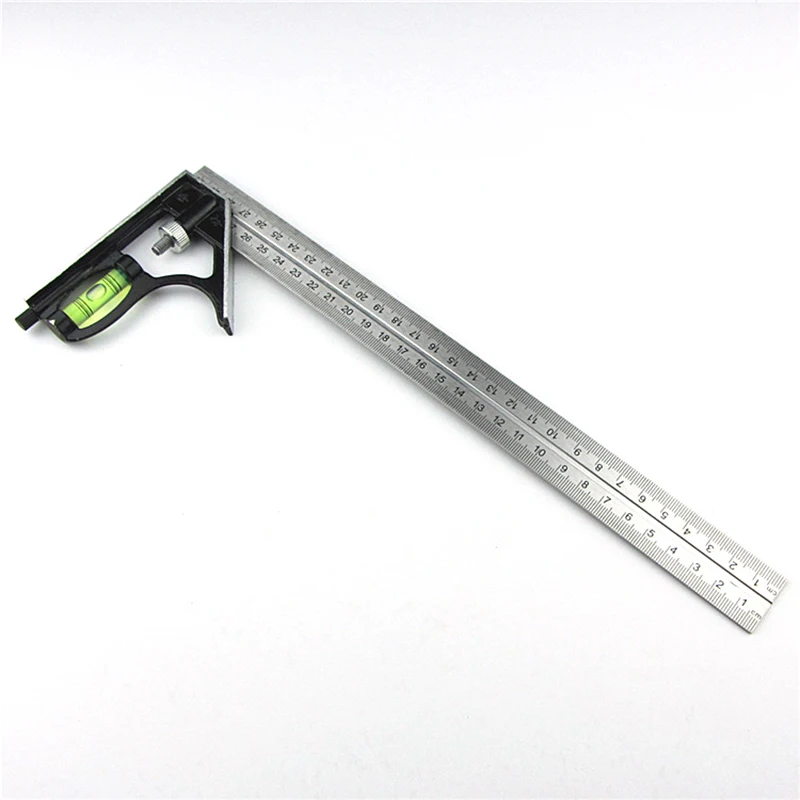 Precise Stainless Steel Measuring Tools Aluminium Combination Mobile Square Workshop Hardware Angle Spirit Level 12\