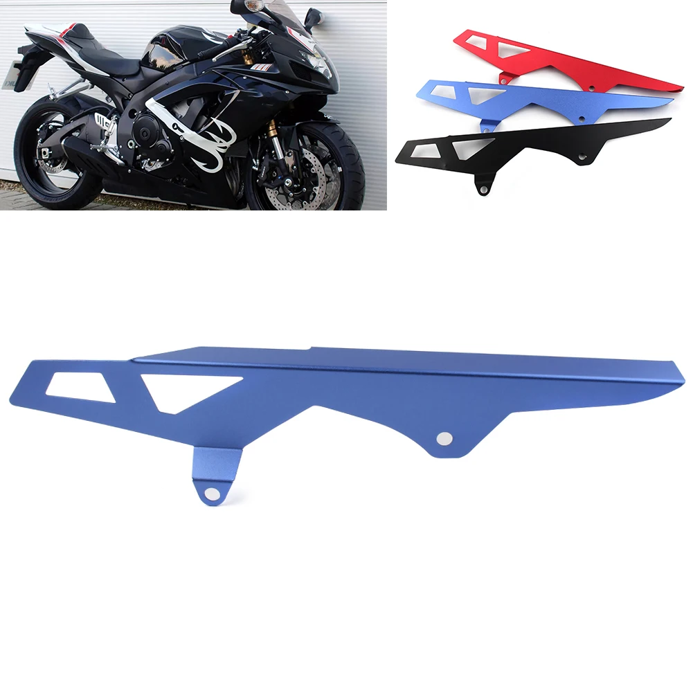 GSXR600 GSXR750 2006-2010バイクリアチェーンガードcnc保護カバースズキgsxr GSX-R 600 750 2006 2007 2008 2009 2010