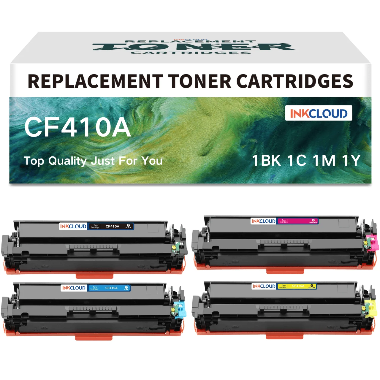 

INKCLOUD Replacement for HP 410A 410X 410 CF410A CF411A CF412A CF413A M477fnw M477fdw M477fdn M452dn M452nw M477