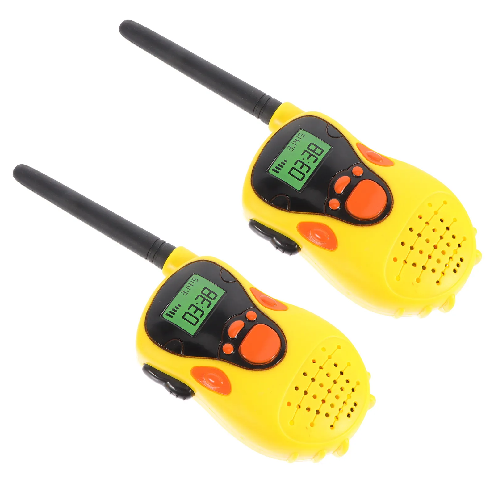 2Pcs Kids Walkie Talkie Cartoon Interphone Simple Outdoor Communication Portable Wireless Interphone for Children
