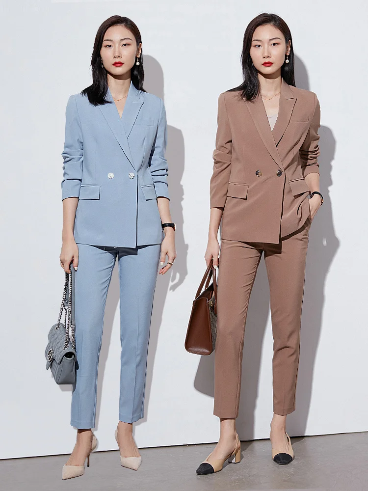 Business Suit Set Women's Commute Style Small Size Workwear Formal Professional Ensemble Autumn New Arrival Elegant