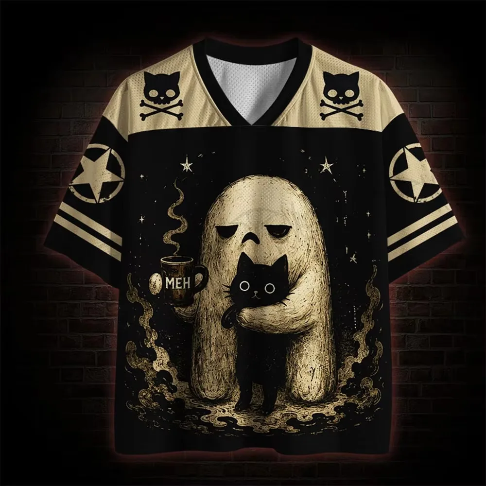 Best Selling Short Sleeved T-shirts, Horror Dark Series Clothing, Fashionable Neutral Short Sleeved Sportswear with Quick Drying