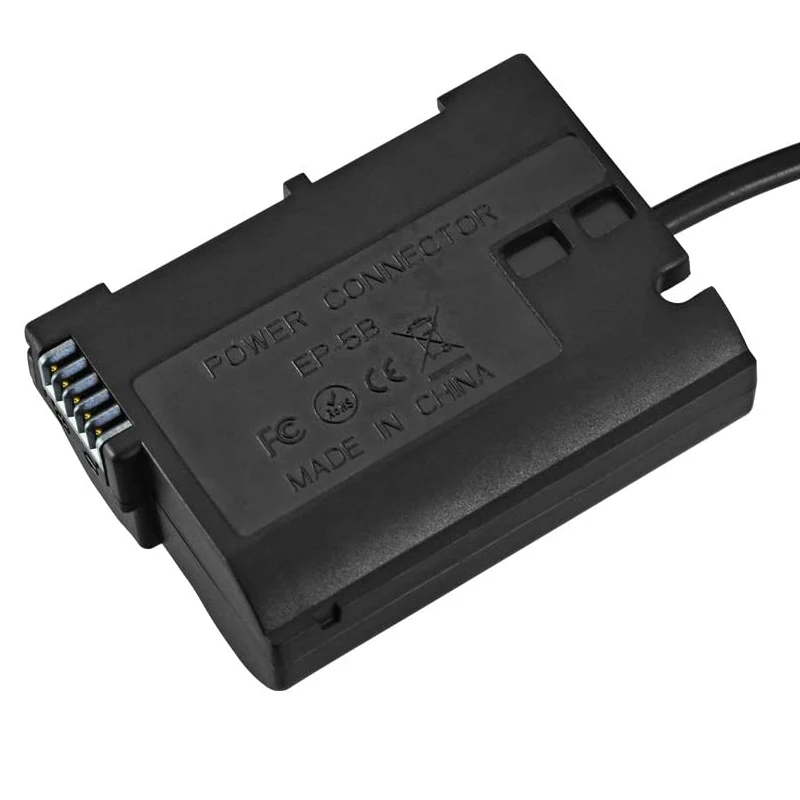 EN-EL15 Dummy Battery EP-5B Power Adapter for Nikon D500 D600 D750 D7100 D7200 D7500 D800 D800E, D850 D810 D810A 1V1 Camera