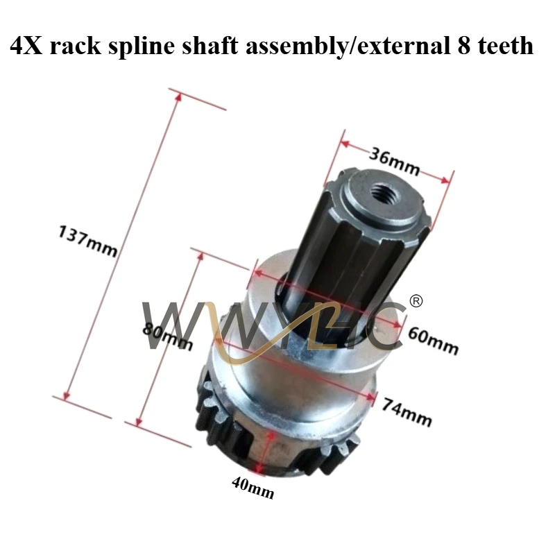 

Suitable for Vacuum Tire Disassembly Machine Elbow Assembly Pick Machine Truck Tire Pull Machine Spline Shaft Upper