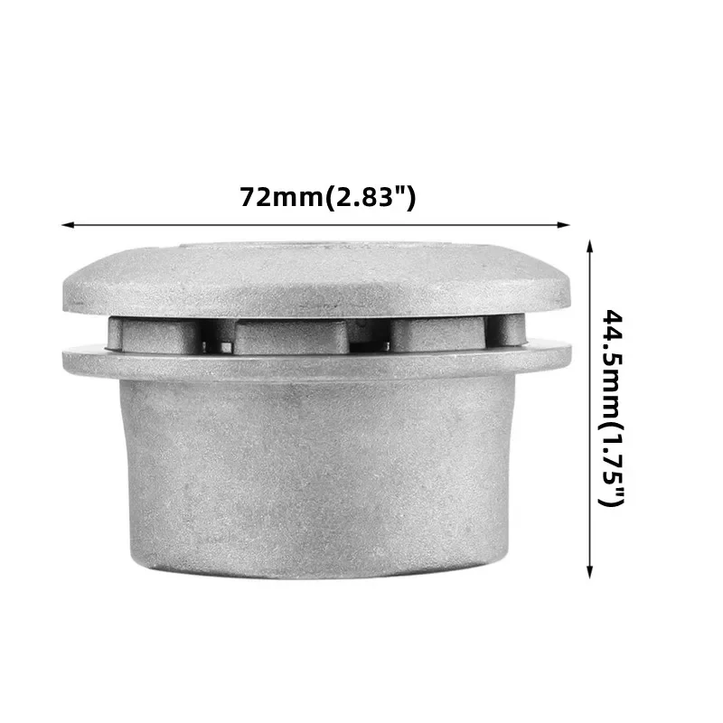 رأس عالمي لقص العشب من الألومنيوم ، رأس قاطع للفرشاة بأربعة خطوط ، رأس خط قطع العشب من النايلون لماكينة جزازة العشب ، فضي