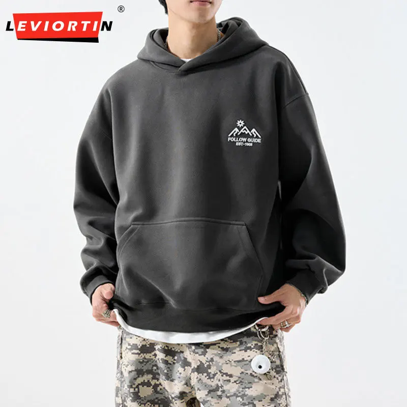 

Autumn new loose hooded sweatshirt for men/women fashionable and trendy brand, casual and versatile, American embroidered hoodie