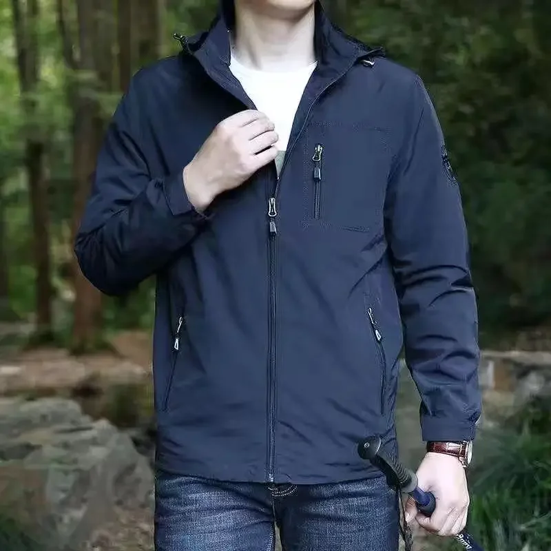 

Men Tactical Waterproof Jacket Military Shark Skin Soft Shell Jackets Men Outdoor Windproof Jackets Mens Hooded Bomber Coats
