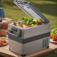 VEVOR 15L 30L 35L 40L 45L 50L 55L Car Refrigerator Fridge  37 L -4℉-68℉  12/24V DC and 100-240V AC  for Outdoor  Camping and RV