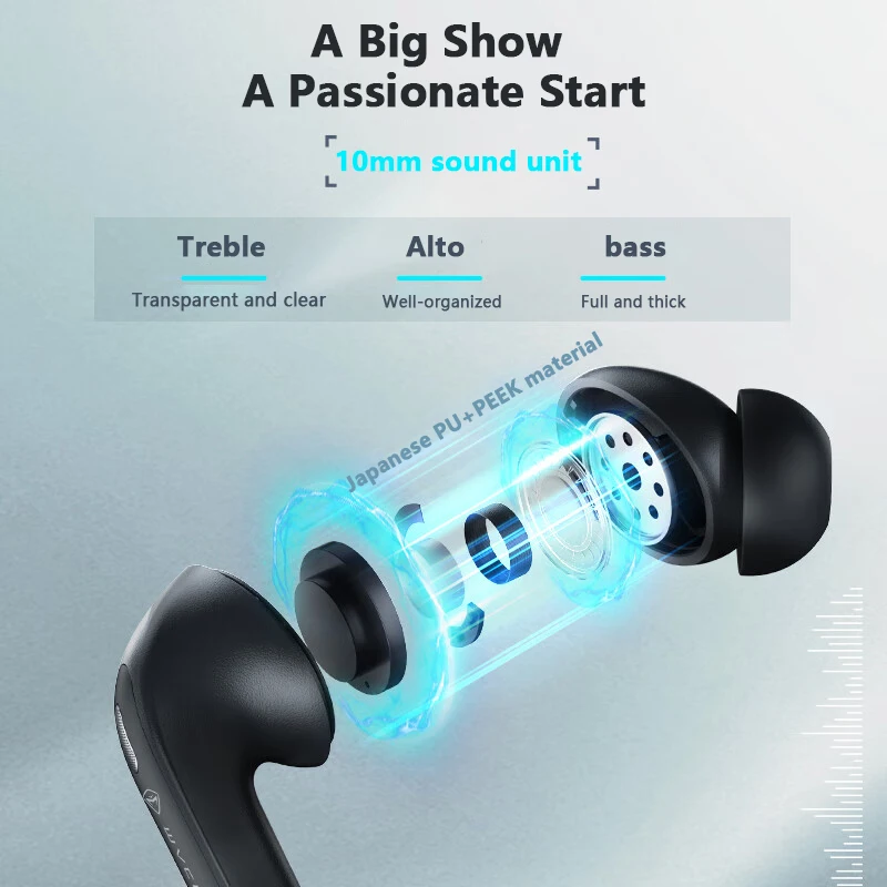 TWS-наушники Th50 с шумоподавлением, IPX5