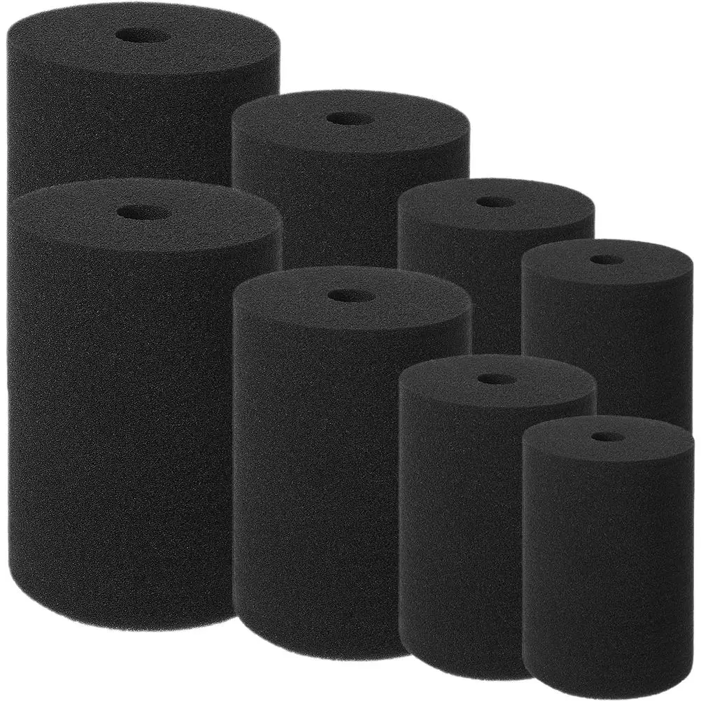 8 Stuks Zwarte Roterende Spons 120x80x19mm 120x80x12mm 120x90x19mm 110x75x19mm Cilinder Inserts voor Cup Turner