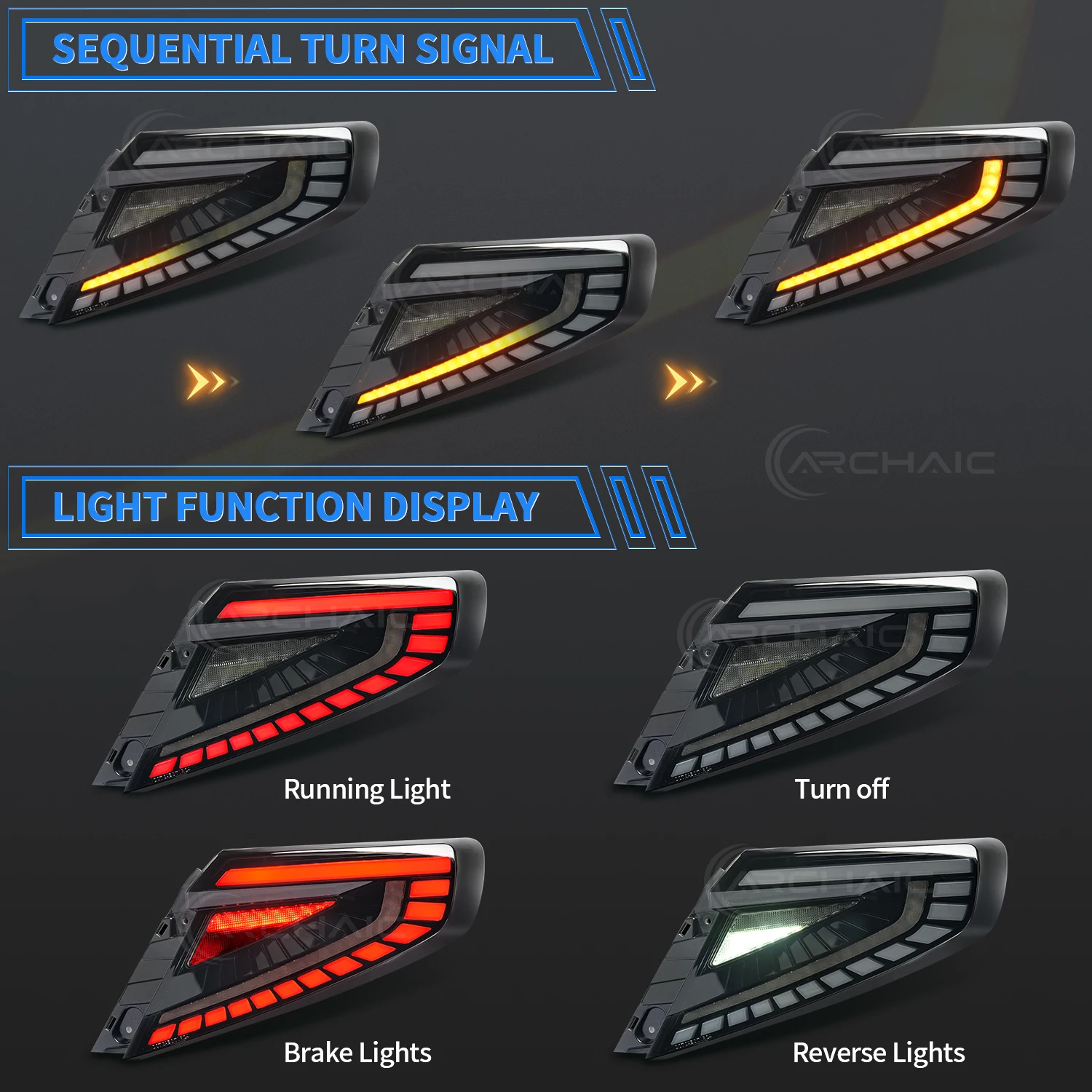 ForArchaic Rear Lamp for  Subaru WRX Taillight 2022-2025  VB Base/Premium/Limited/GT/TS  with Sequential Signal Car Lamp