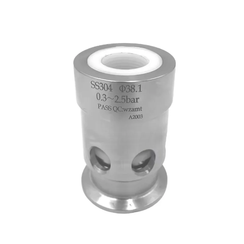 High Quality Adjustable Drain Sanitary Beer Can Pressure Relief Vacuum Fracture Stainless Steel Pressure Safety Valve