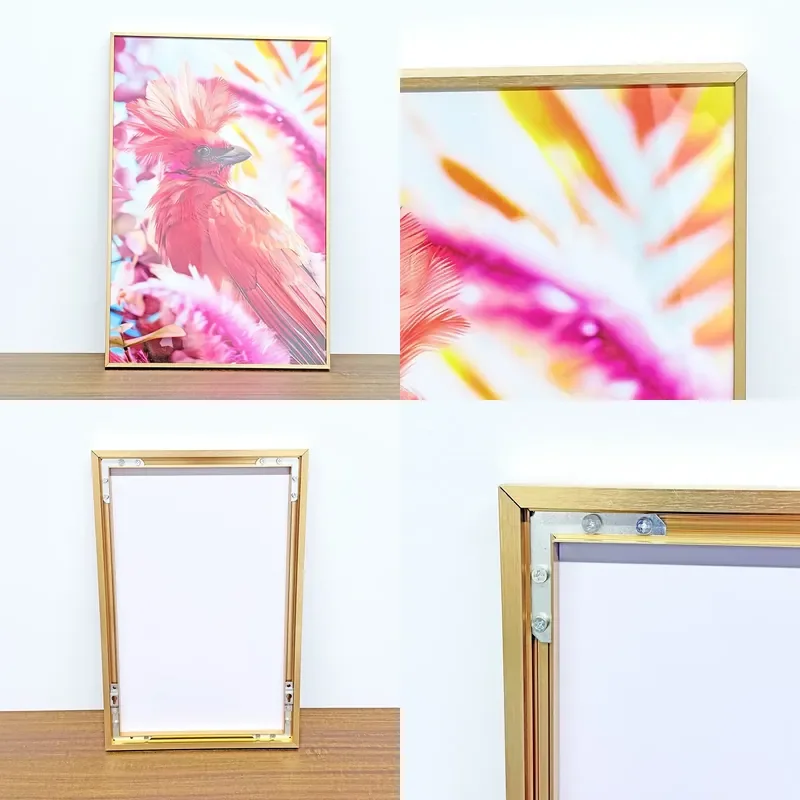 for  European Custom Size 4X6 5X7 Photo Frame Handmade Simple Wooden Home Decoration Wall Painting Packaging Printing